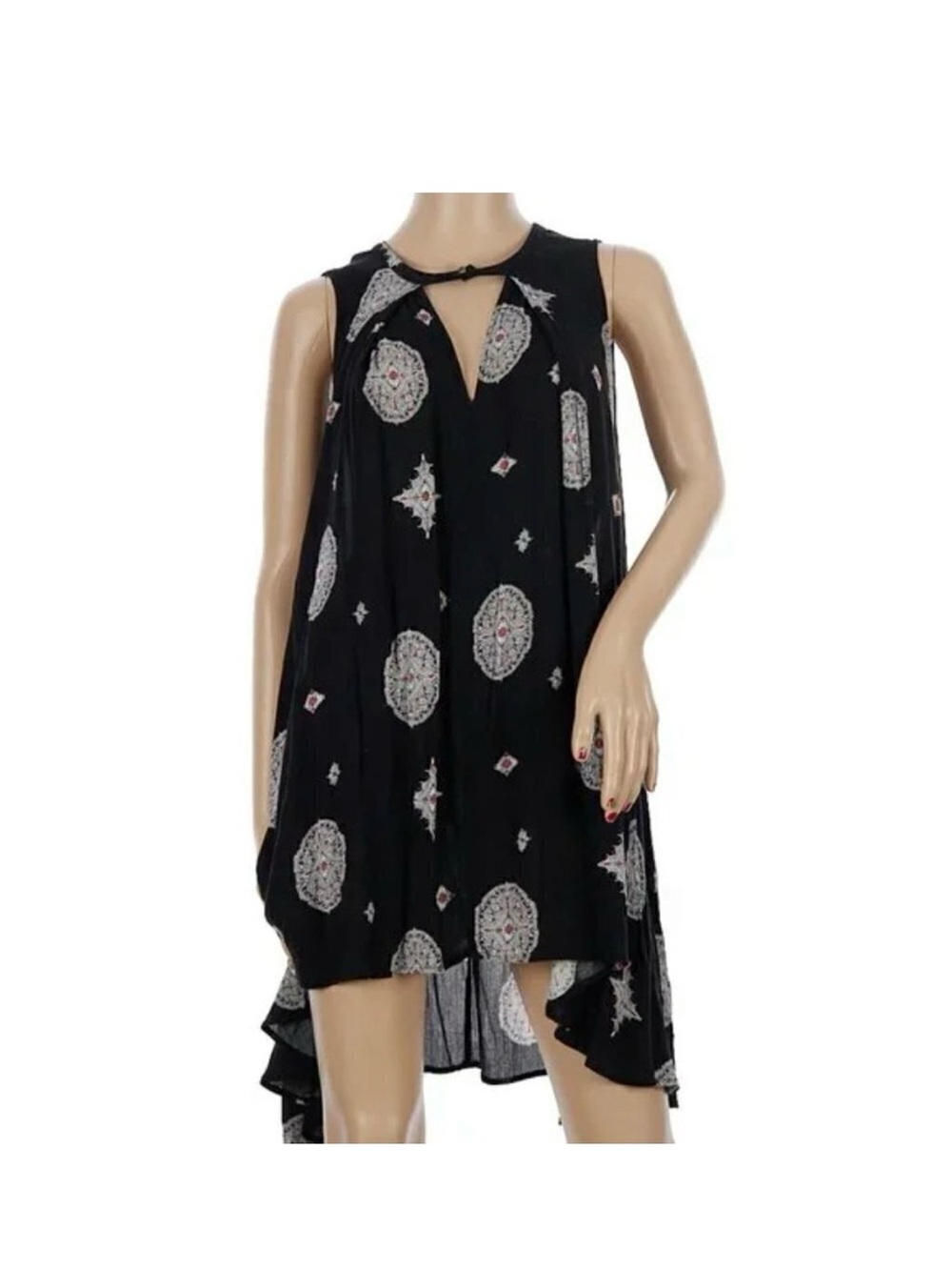Free People Medallion Print Swing Tunic Dress